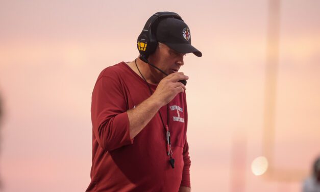 INTERVIEW: Lawrence football head coach Jason Thoren talks about team’s 42-21 home loss against Mill Valley