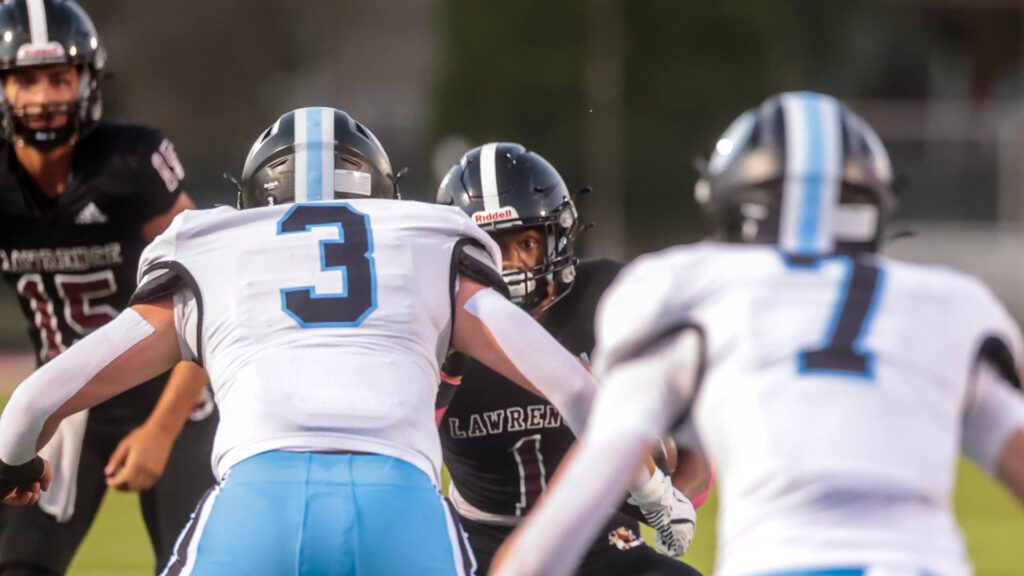 Lawrence High football vs. Shawnee MIssion East, Week 5-17