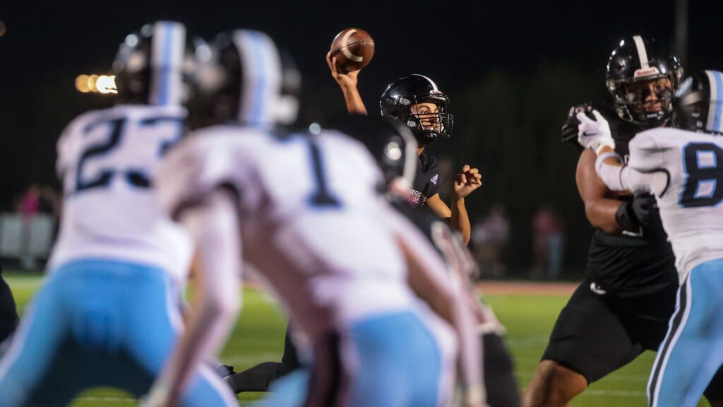 Lawrence High football vs. Shawnee MIssion East, Week 5-56