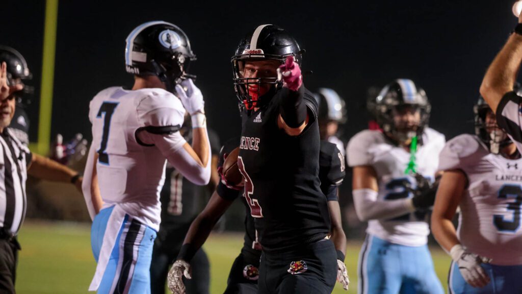 Lawrence High football vs. Shawnee MIssion East, Week 5-60