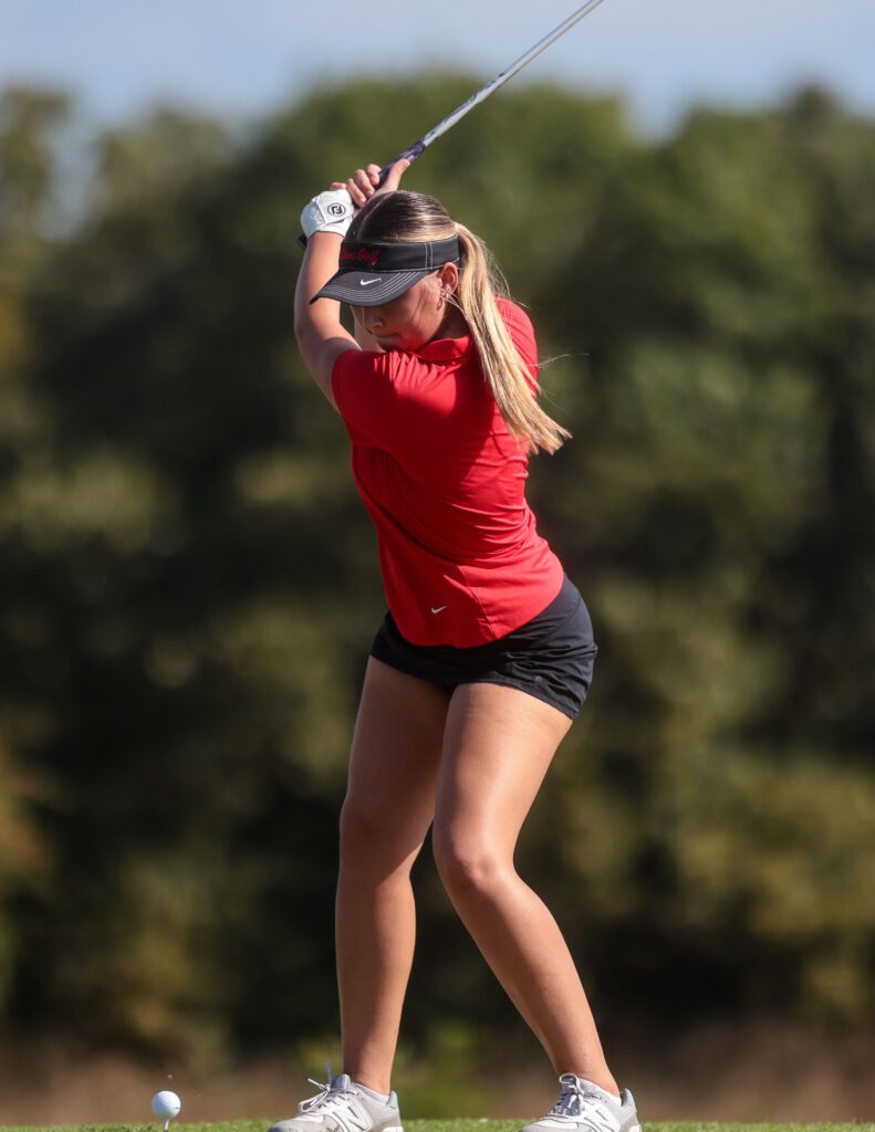 Lawrence and Free State girls golf at Eagle Bend Golf Course-12