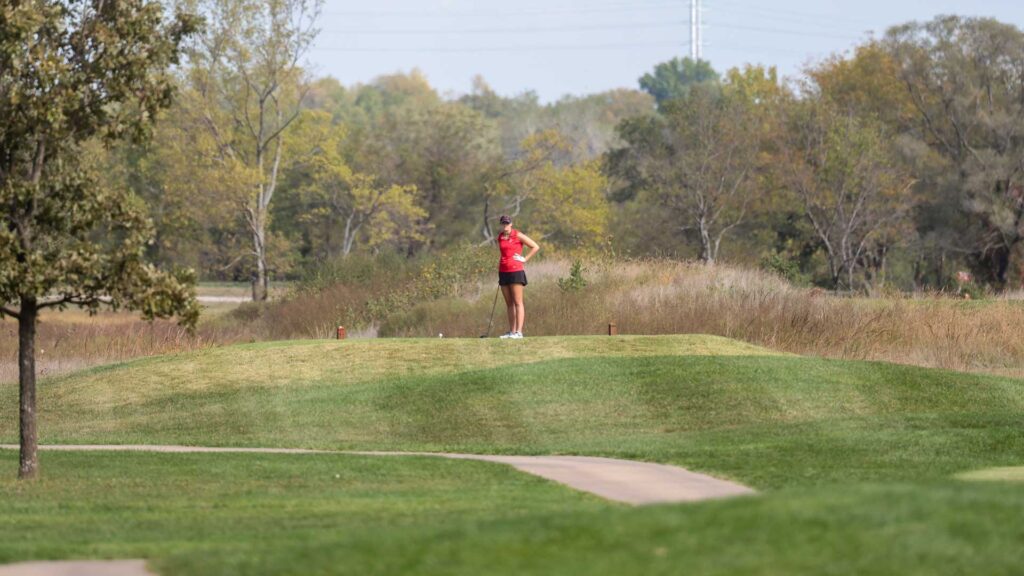 Lawrence and Free State girls golf at Eagle Bend Golf Course-2