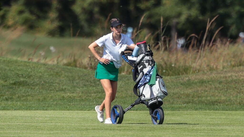 Lawrence and Free State girls golf at Eagle Bend Golf Course-20