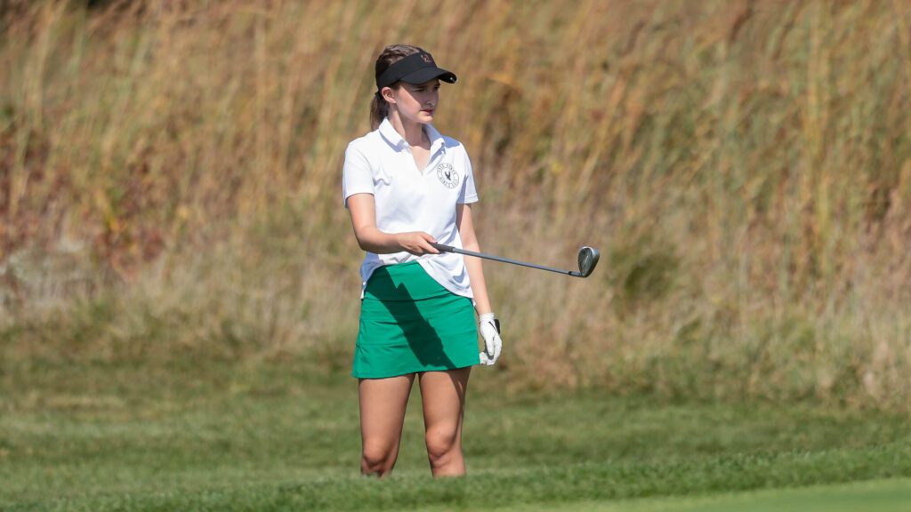 Lawrence and Free State girls golf at Eagle Bend Golf Course-24