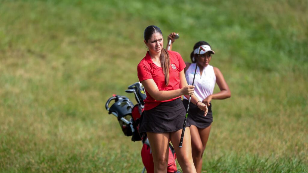 Lawrence and Free State girls golf at Eagle Bend Golf Course-3