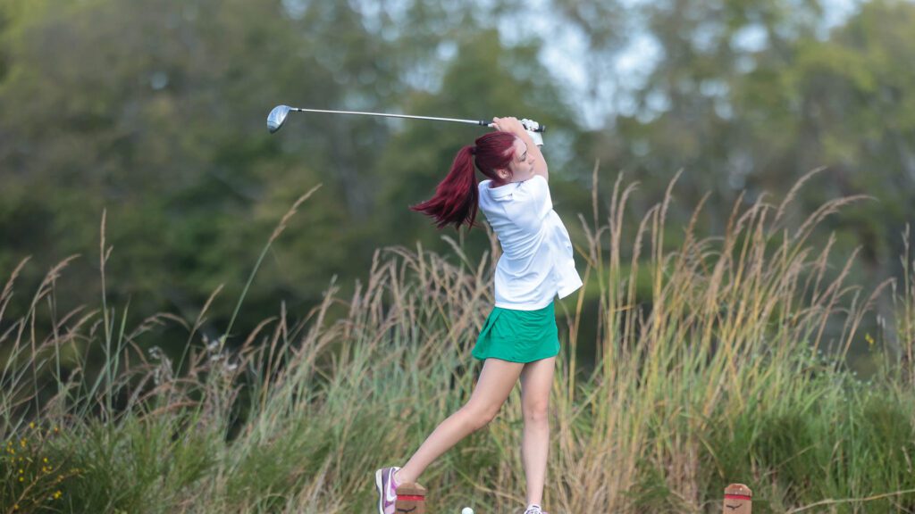 Lawrence and Free State girls golf at Eagle Bend Golf Course-30