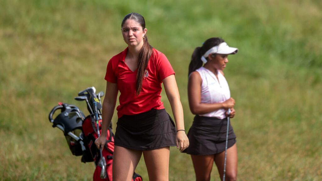 Lawrence and Free State girls golf at Eagle Bend Golf Course-4