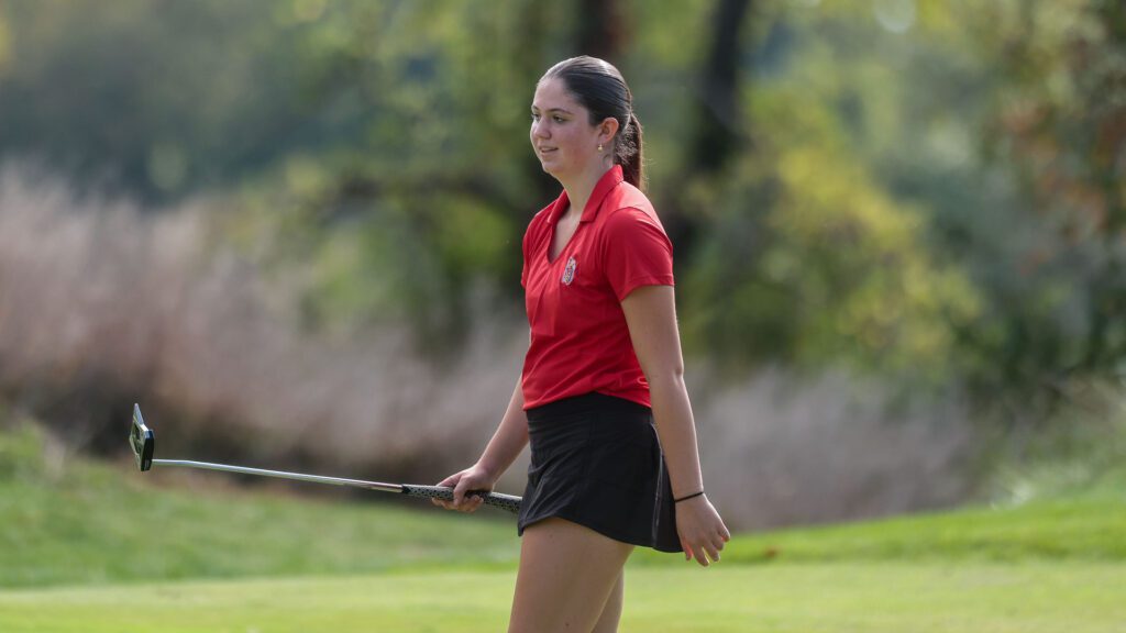 Lawrence and Free State girls golf at Eagle Bend Golf Course-6