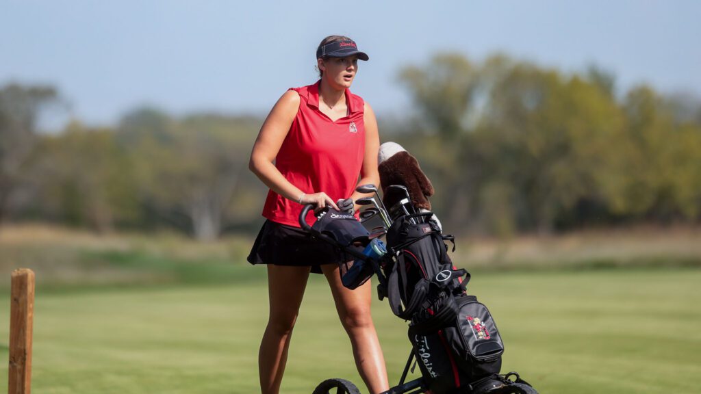 Lawrence and Free State girls golf at Eagle Bend Golf Course-9
