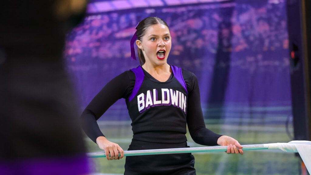 Baldwin cheer at Gameday Showcase-56