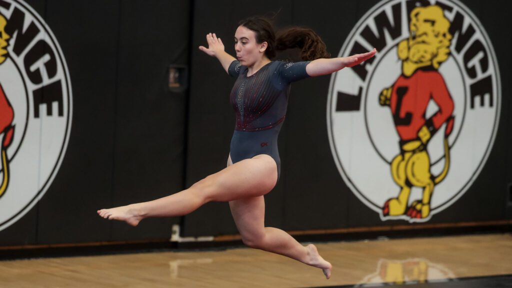 Lawrence, Free State FireLions Gymnastics at Sunflower League championship meet-103