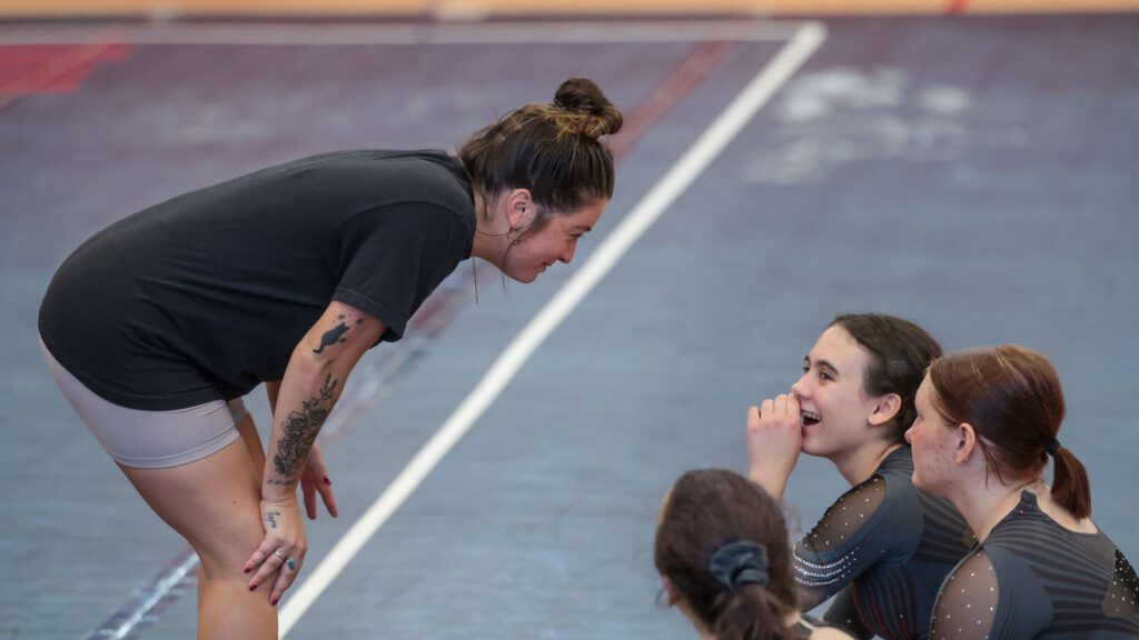 Lawrence, Free State FireLions Gymnastics at Sunflower League championship meet-117