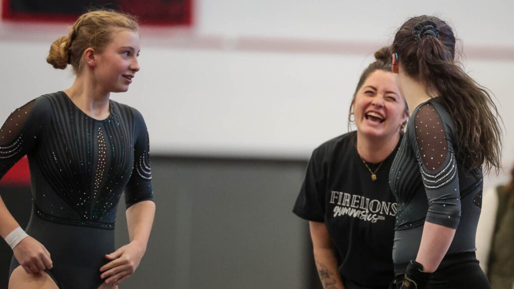 Lawrence, Free State FireLions Gymnastics at Sunflower League championship meet-133