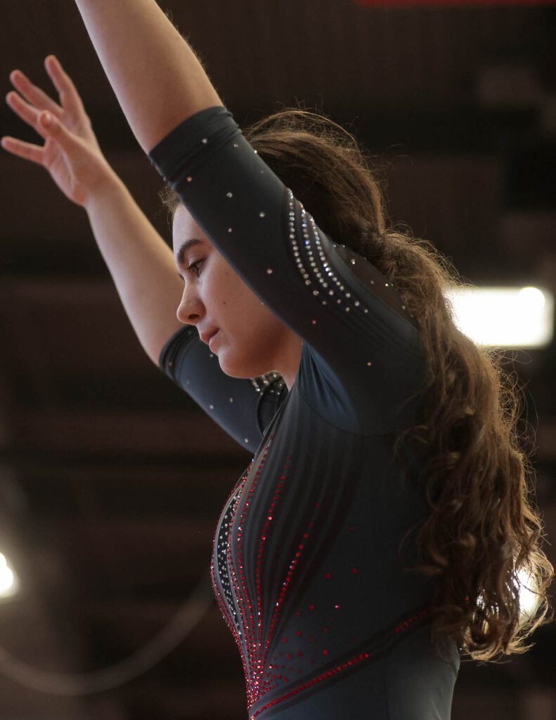 Lawrence, Free State FireLions Gymnastics at Sunflower League championship meet-14