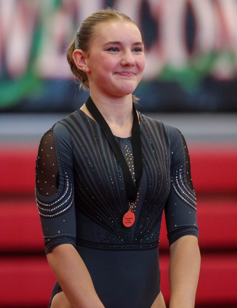 Lawrence, Free State FireLions Gymnastics at Sunflower League championship meet-168