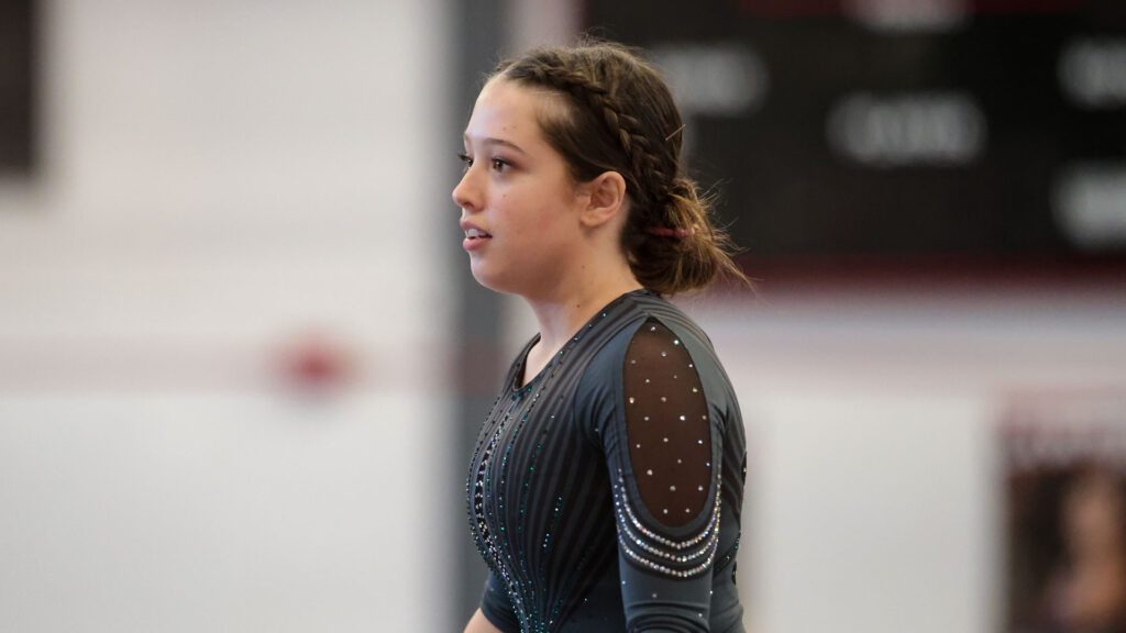 Lawrence, Free State FireLions Gymnastics at Sunflower League championship meet-25