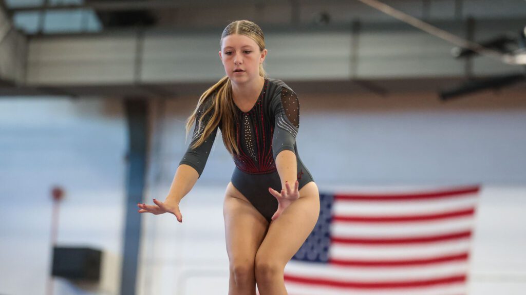 Lawrence, Free State FireLions Gymnastics at Sunflower League championship meet-28