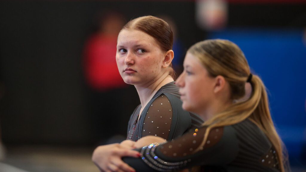 Lawrence, Free State FireLions Gymnastics at Sunflower League championship meet-35