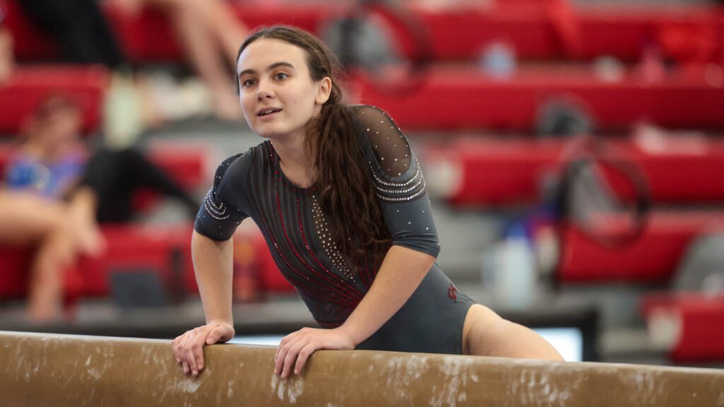 Lawrence, Free State FireLions Gymnastics at Sunflower League championship meet-5