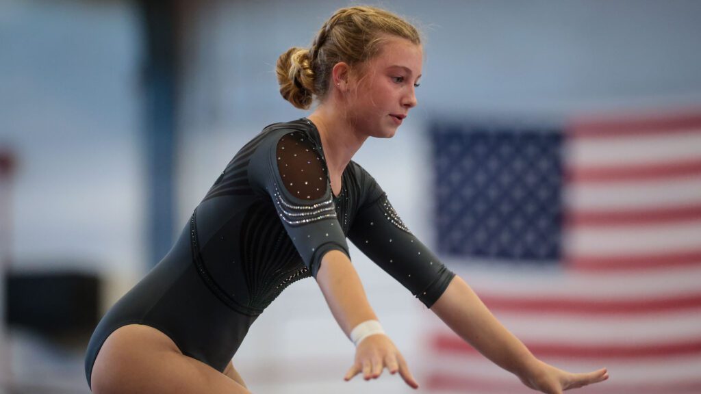 Lawrence, Free State FireLions Gymnastics at Sunflower League championship meet-67