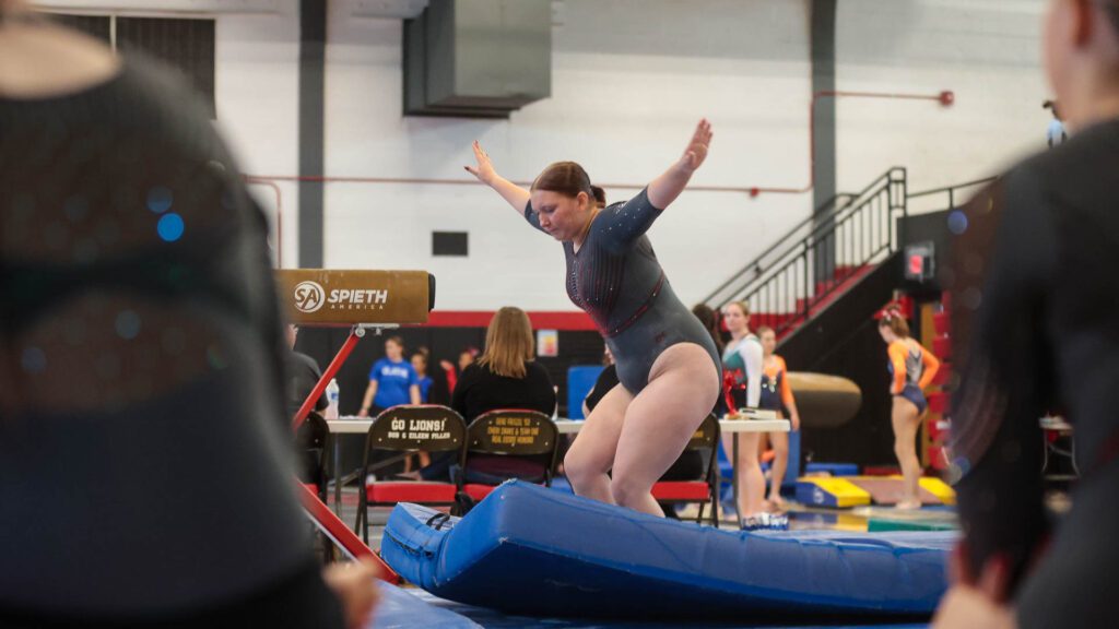 Lawrence, Free State FireLions Gymnastics at Sunflower League championship meet-9