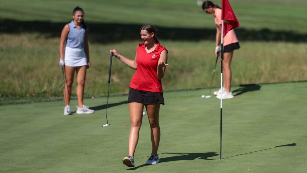 Lawrence High girls golf at Lawrence Country Club-6