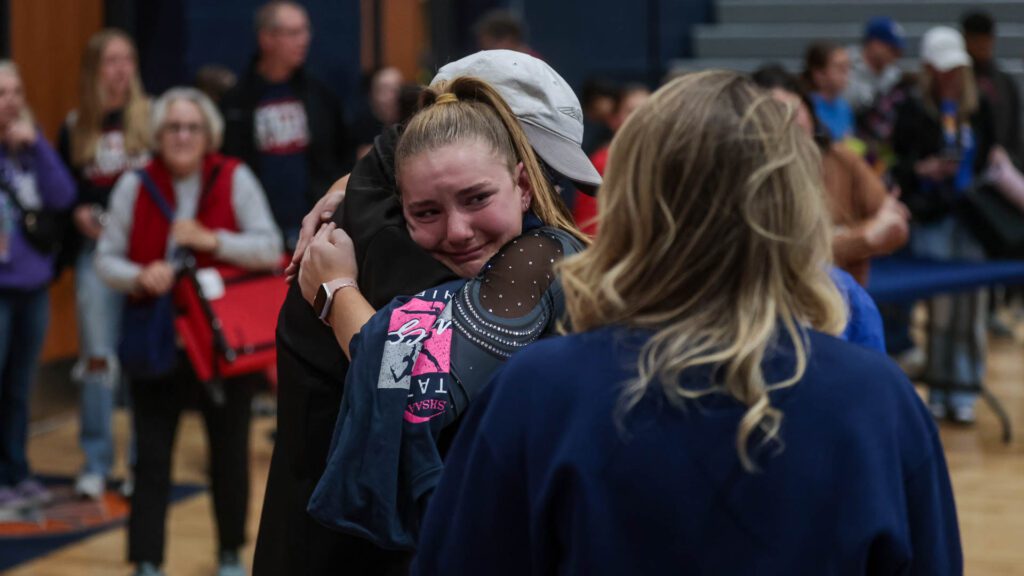 Lawrence and Free State FireLions Gymnastics at state-325