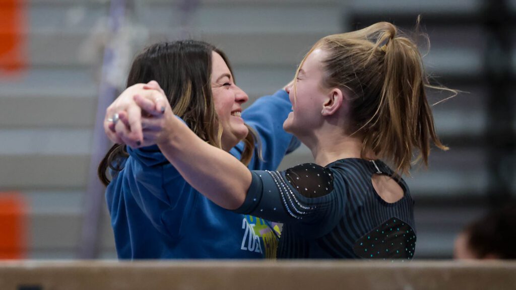 Lawrence and Free State FireLions Gymnastics at state-99