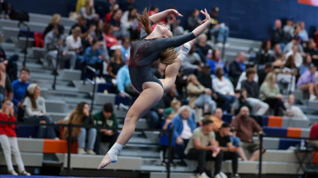 Lawrence and Free State Pt II FireLions Gymnastics at State Pt II-78